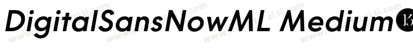 DigitalSansNowML Medium字体转换
